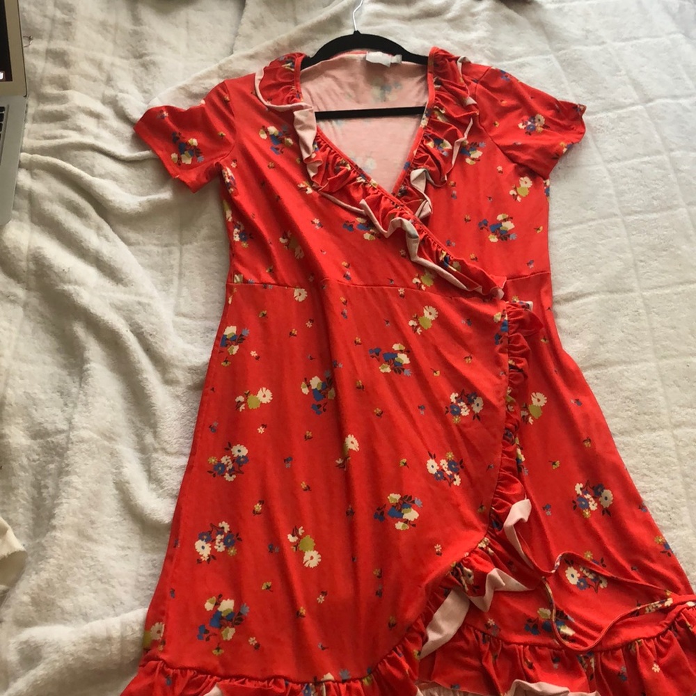 NEW ASOS Red dress tango salsa 💃 wrap dress